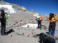 01 Inka Expediciones Porters Nestor And Peluca And Guide Agustin Aramayo Are Ready To Climb From Aconcagua Camp 2 to Camp 3 Colera.jpg